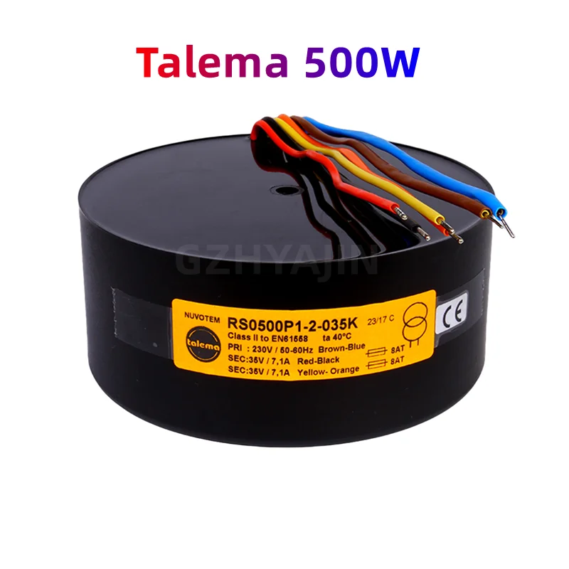 Talema 500w 500va duplo 25v 30v 35v 40v 45v 50v transformador toroidal, adequado para o conjunto ou reparo do amplificador de potência diy