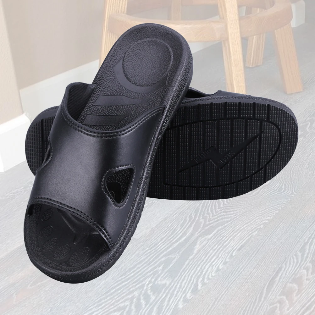 

Anti Static Home Slippers PU Bottom Protective Beach Inhibit Electricity Non Slip Thick Soles Comfortable Safe Wear Anti Static