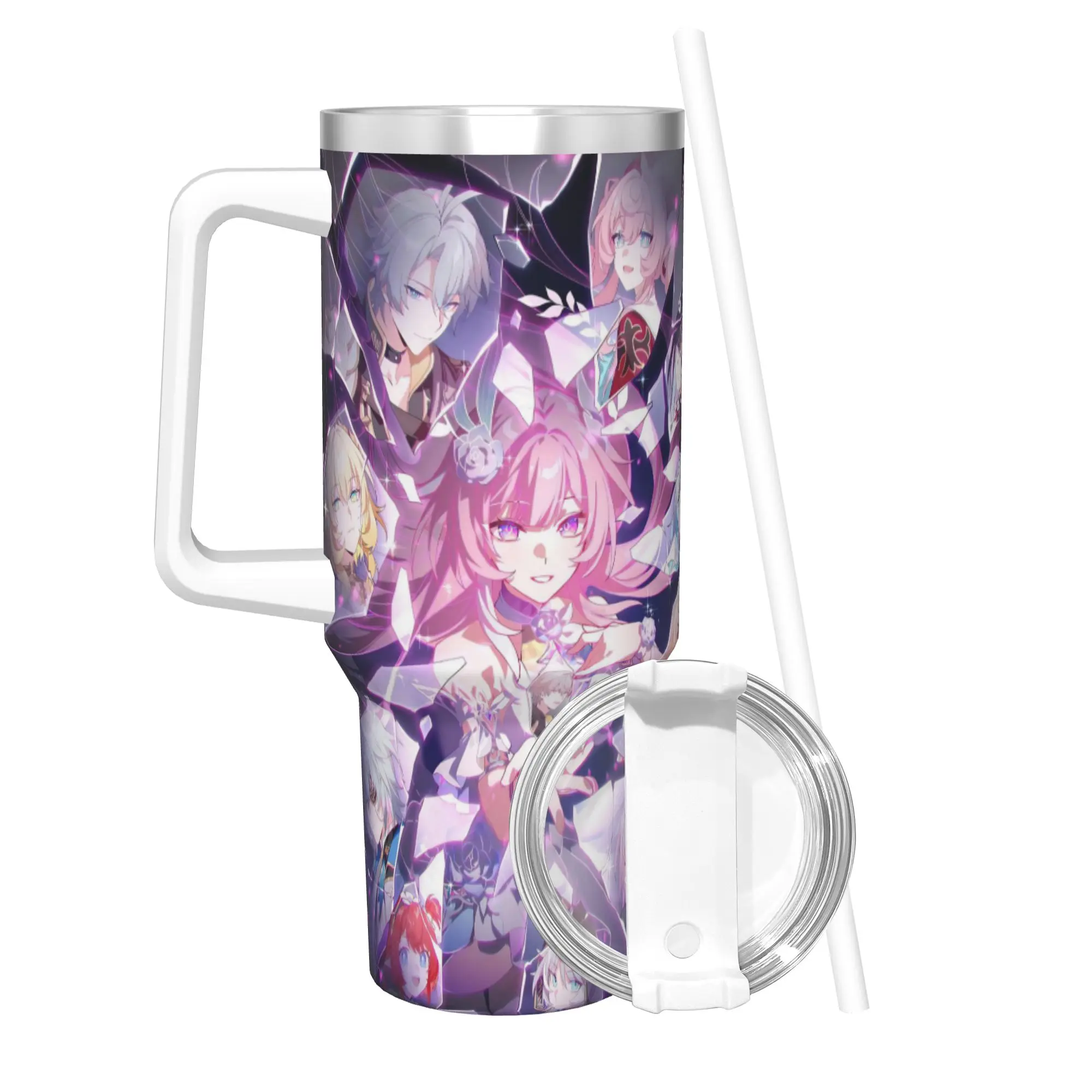 Honkai Star Rail Tumbler 40oz Stainless Steel Double Wall Vacuum Insulated  Mug With Straw
