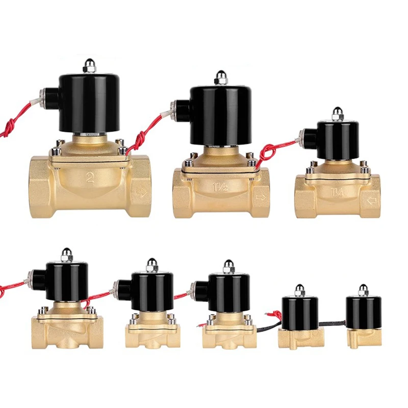 Normally Closed Electric Solenoid Valve Brass 1/2\