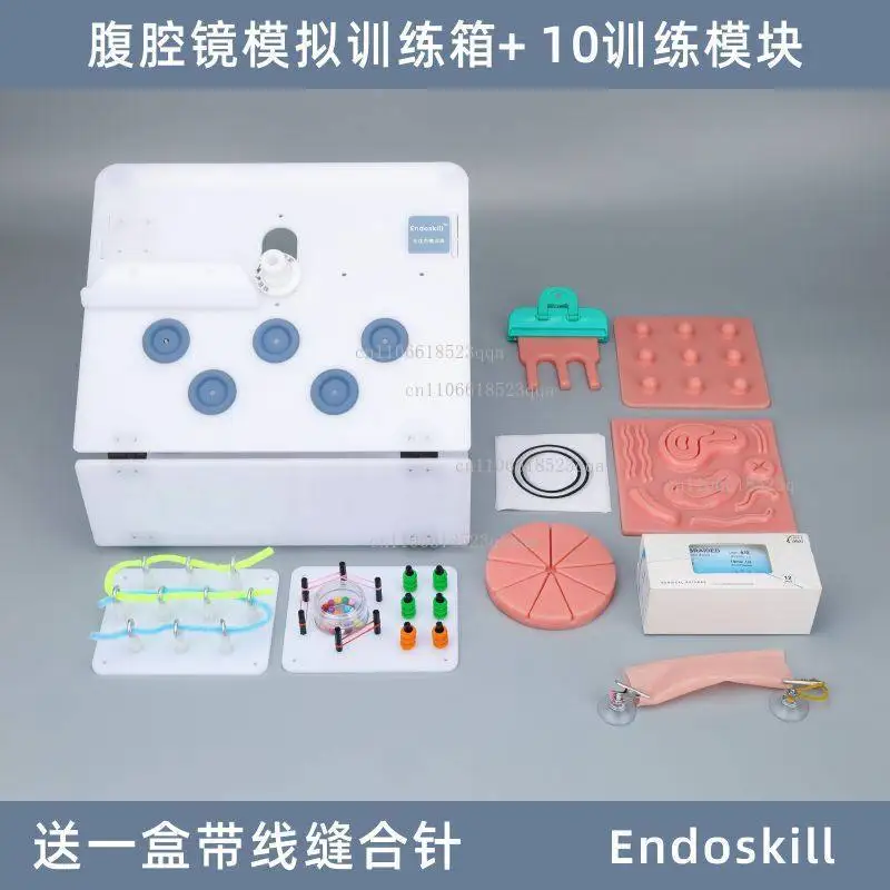 Laparoscopic Training Simulator Full Set, Laparoscopy Trainer Box with 1080P HD Endoscope