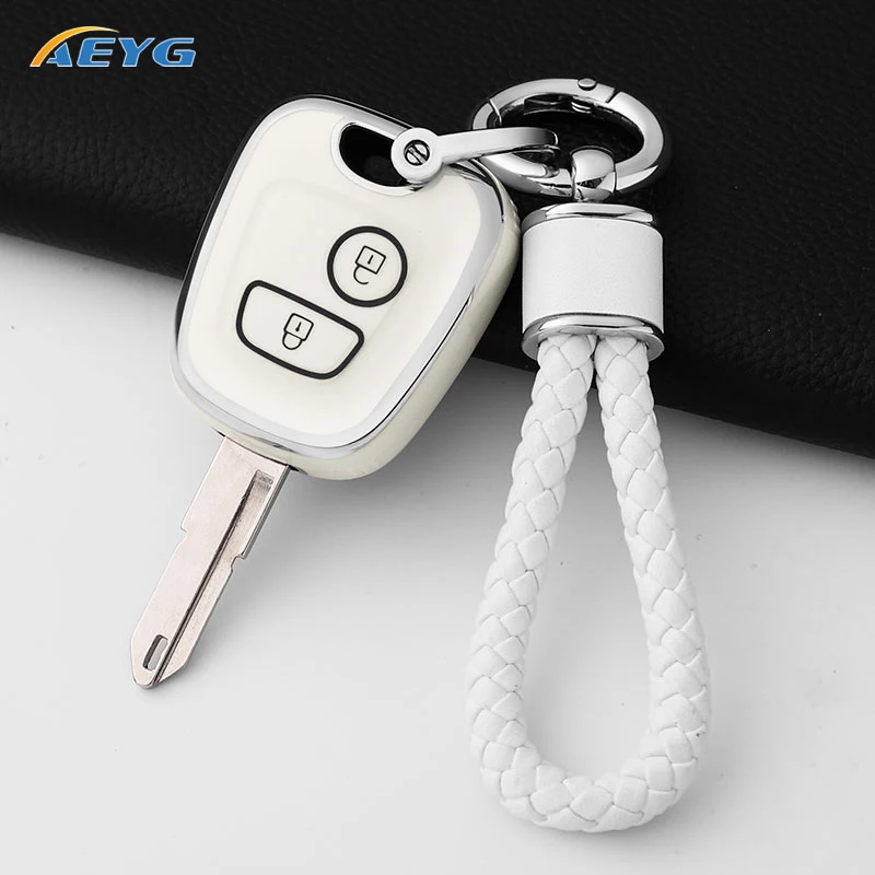 حافظة مفاتيح السيارة من البولي يوريثان لبيجو 106 107 206 207 307 سيتروين C1 C2 C3 C4 كسارا بيكاسو المفاتيح لتويوتا AYGO مفتاح حامي