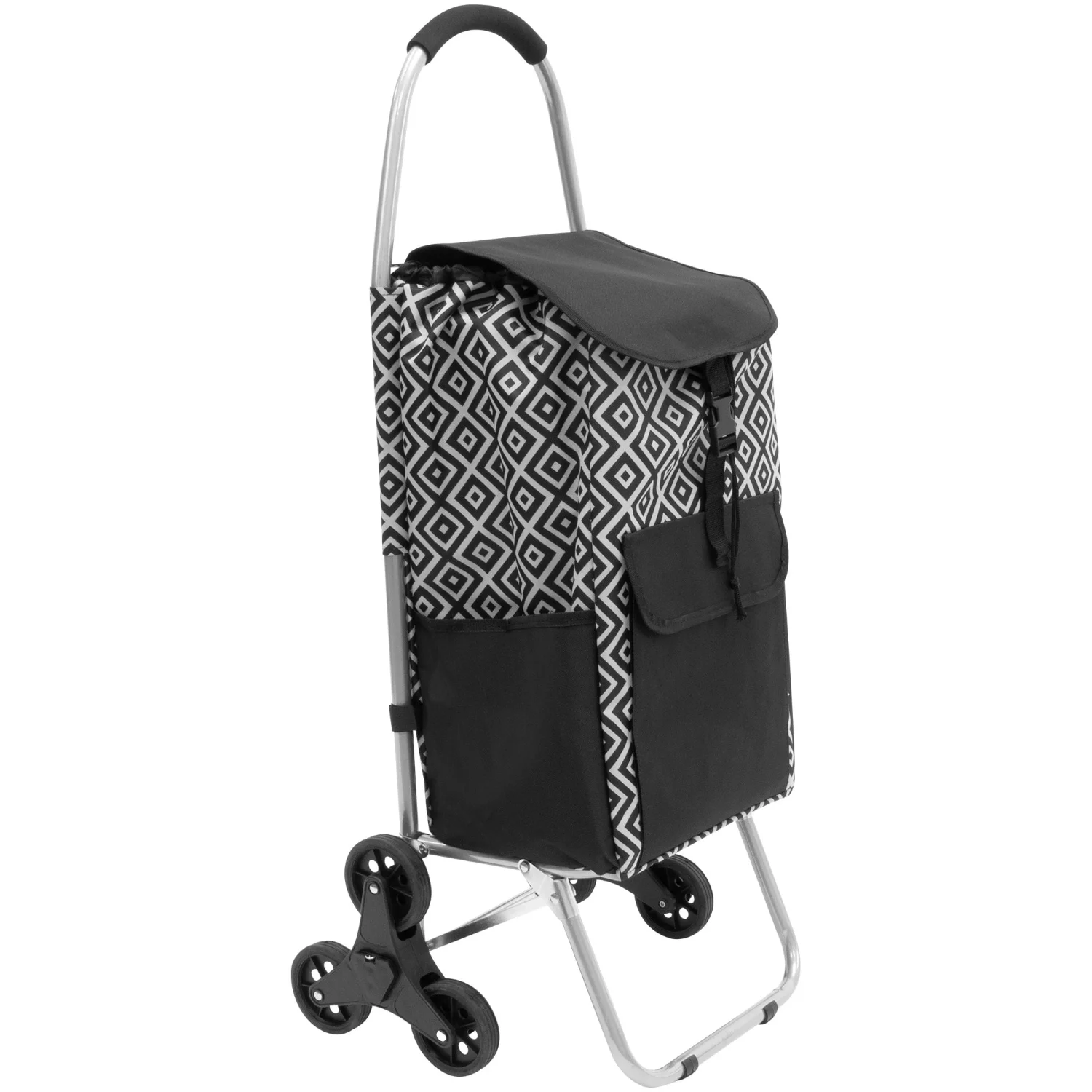 

Stair Climber Shopping Cart with Bag | 55 LBS Capacity | Detachable Bag