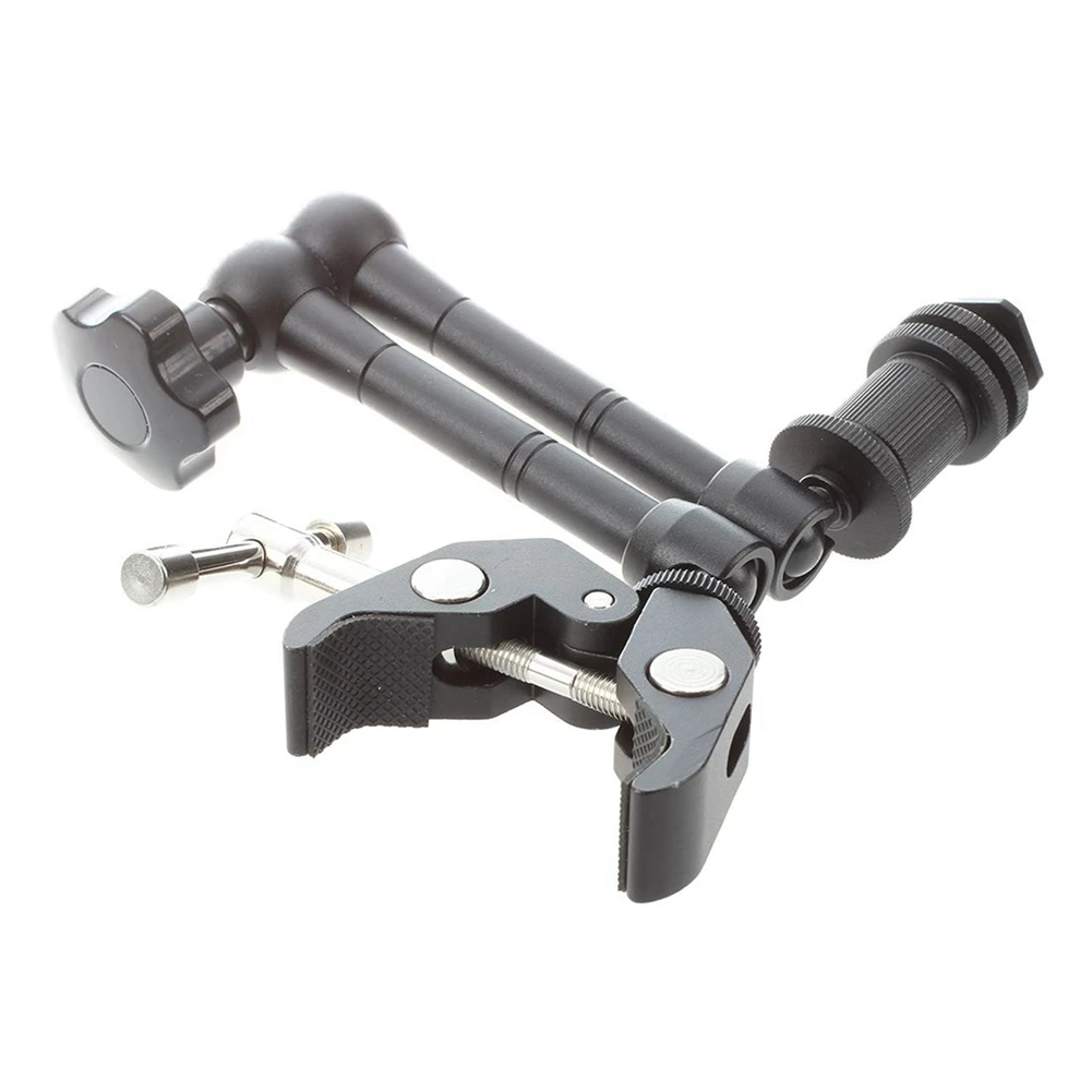 Stylish-2X 11 Inch Friction Articulating Magic + Super Clamp Crab Plier Clip For DSLR