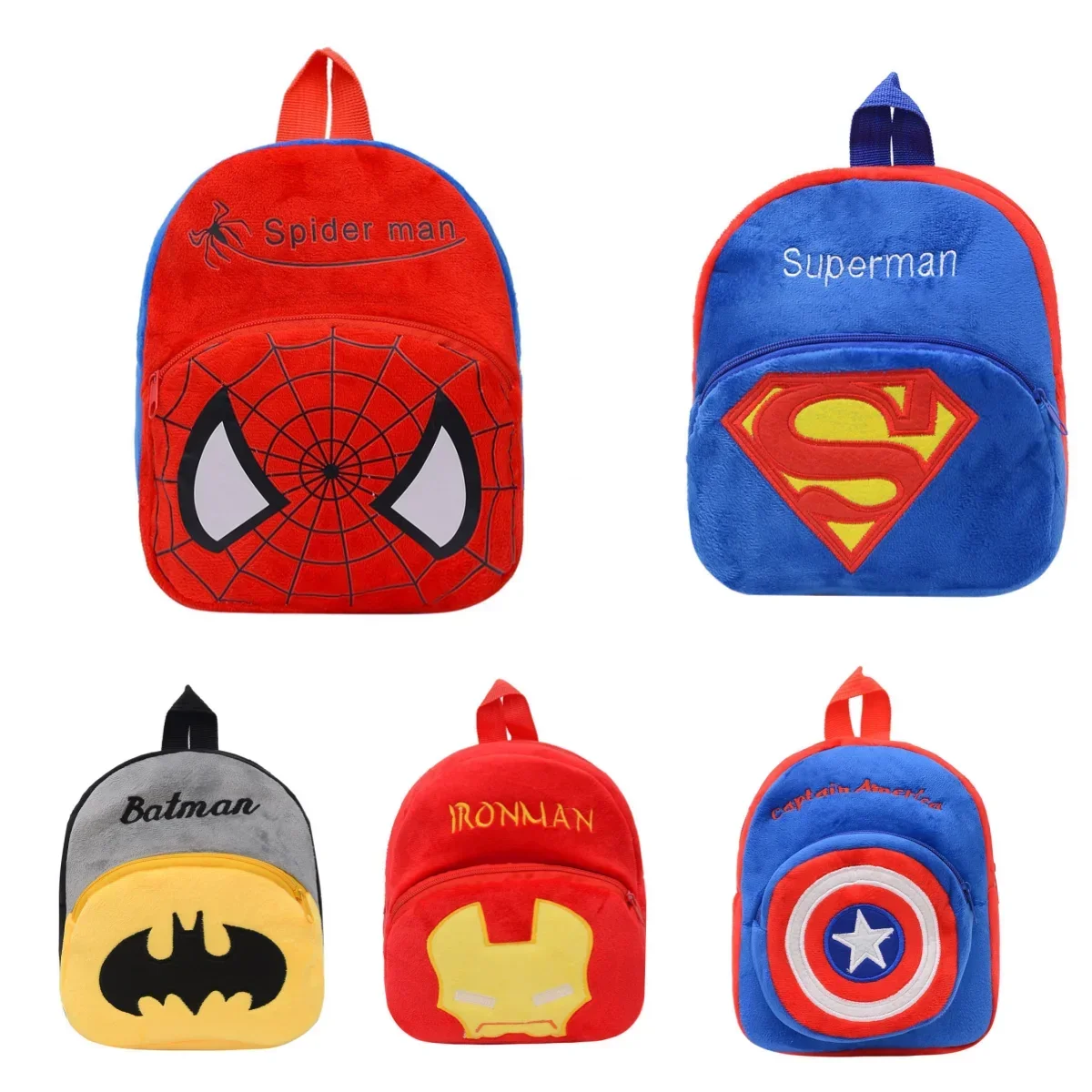 Marvel Spider Man Children's Plush Toy Backpack Cute Book Bag Lightweight Boys and Girls Book Bag Preschool Book Bag