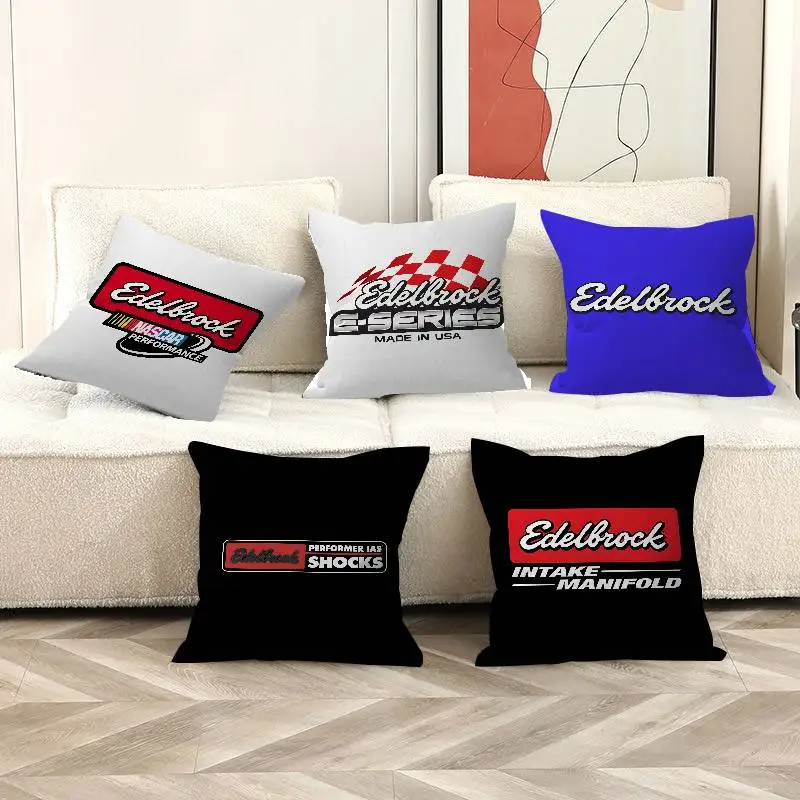 Auto Parts E-Edelbrock Office Cushion Pillowcase Car Cushion Cover45X45CM Lumbar Pillowcase Sofa Pillowcover