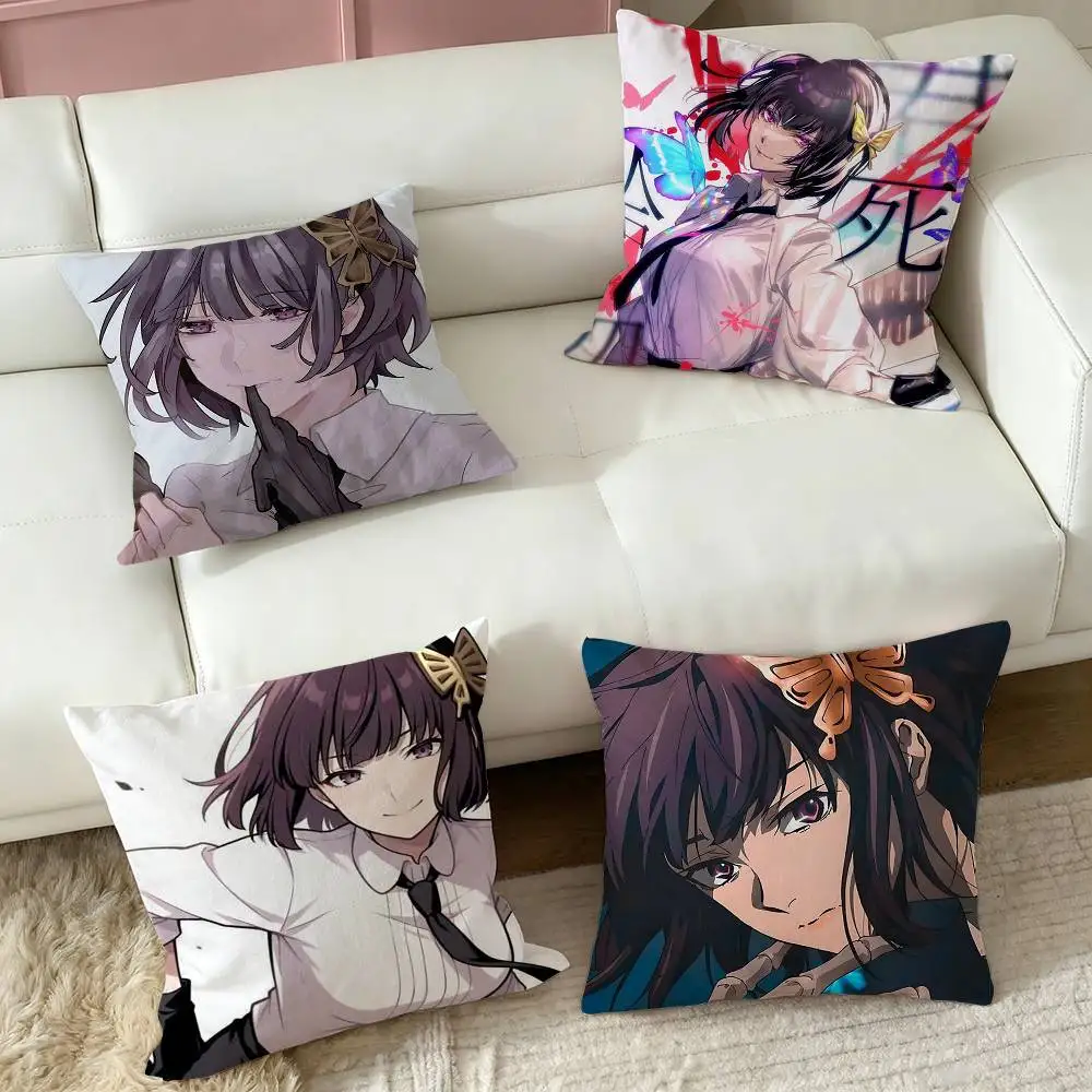 Bungo Stray Dogs Akiko Yosano  Pillow Case Square Double-Sided Sofa Cushion Cover Bedroom Bedside Pillow
