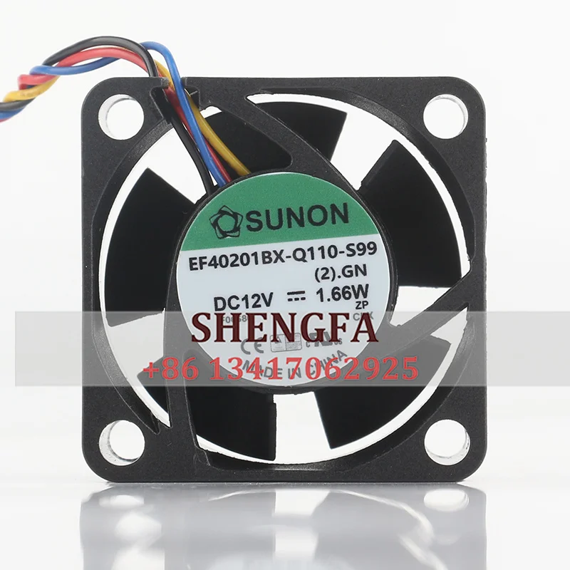 New original SUNON EF40201BX-Q110-S99 DC12V 1.66W 4020 4cm quiet cooling fan 40*40*20MM