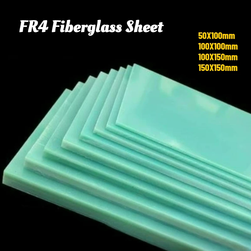 1~10pcs Fr4 Fiberglass Sheet Water-green Glass Fibre Board Epoxy Resin Plate Diy Thickness 0.5/0.8/1/1.2/1.5/2/3/4/5/6/8/10mm