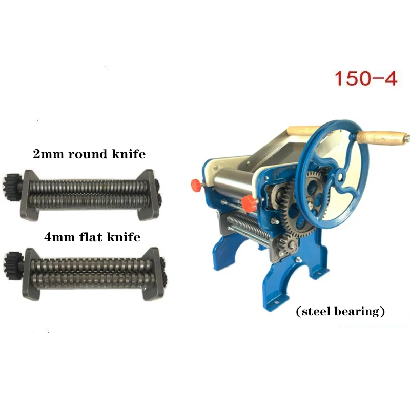Wielofunkcyjna ręczna dwustronna maszyna do ugniatania ciasta 150-2/150-4 Domowa maszyna do prasowania ciasta ze stali nierdzewnej
