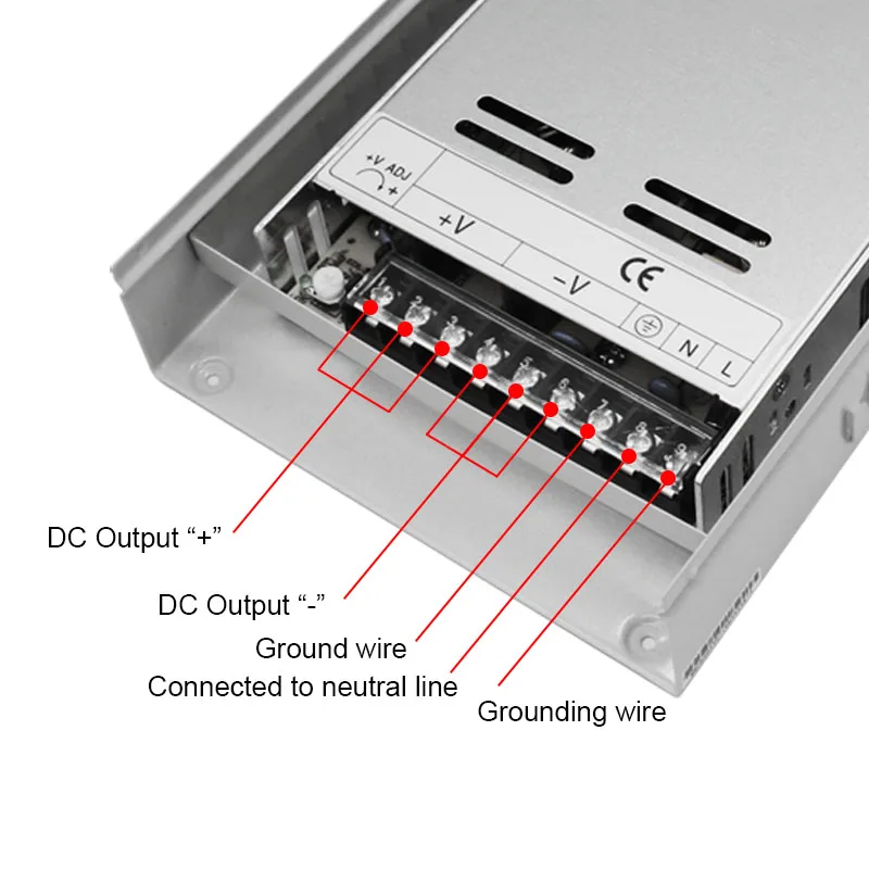 LED Rain-Proof Switch Power Supply 350W 500W 5V 12V 15V 24V 36V 48V AC DC  For Outdoor