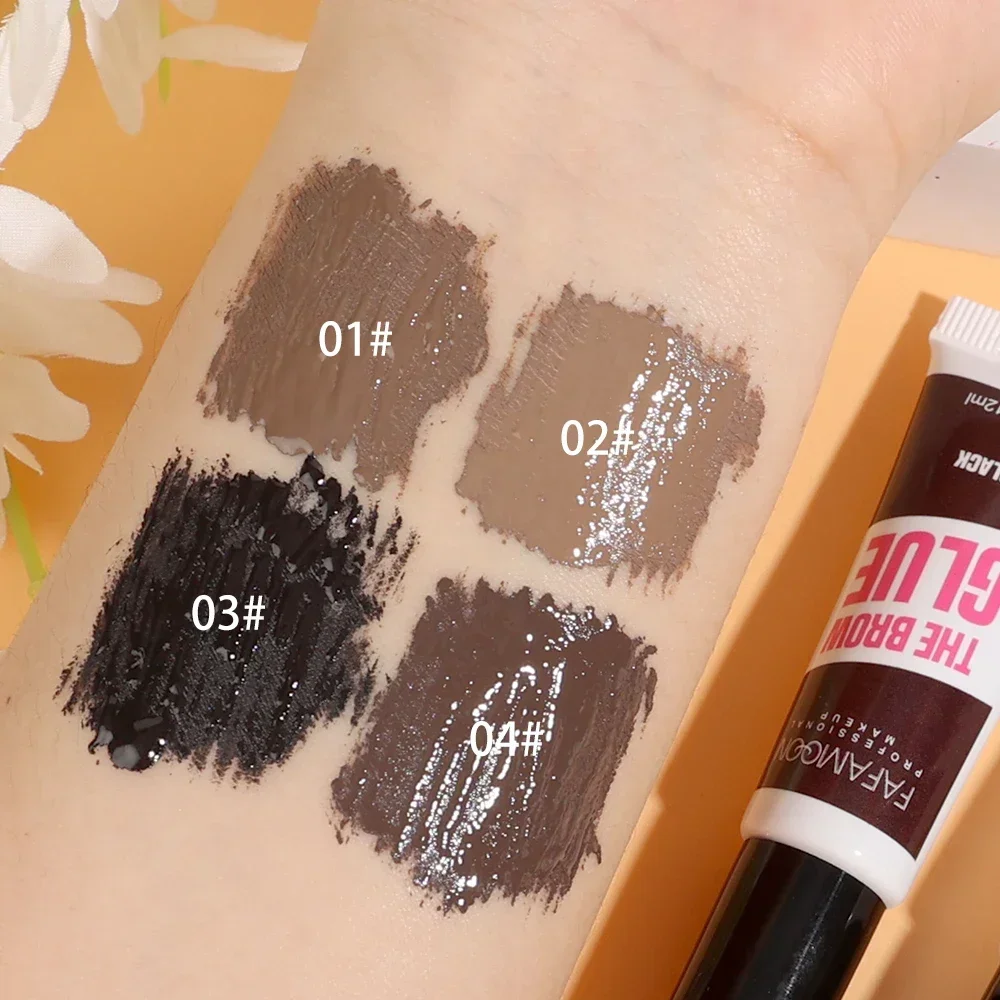 Natural Liquid Dyeing Eyebrow Gel Cream Eyebrow Tattoo Pen Tint Long Lasting Waterproof Black Brown Mascara Tint Makeup Cosmetic