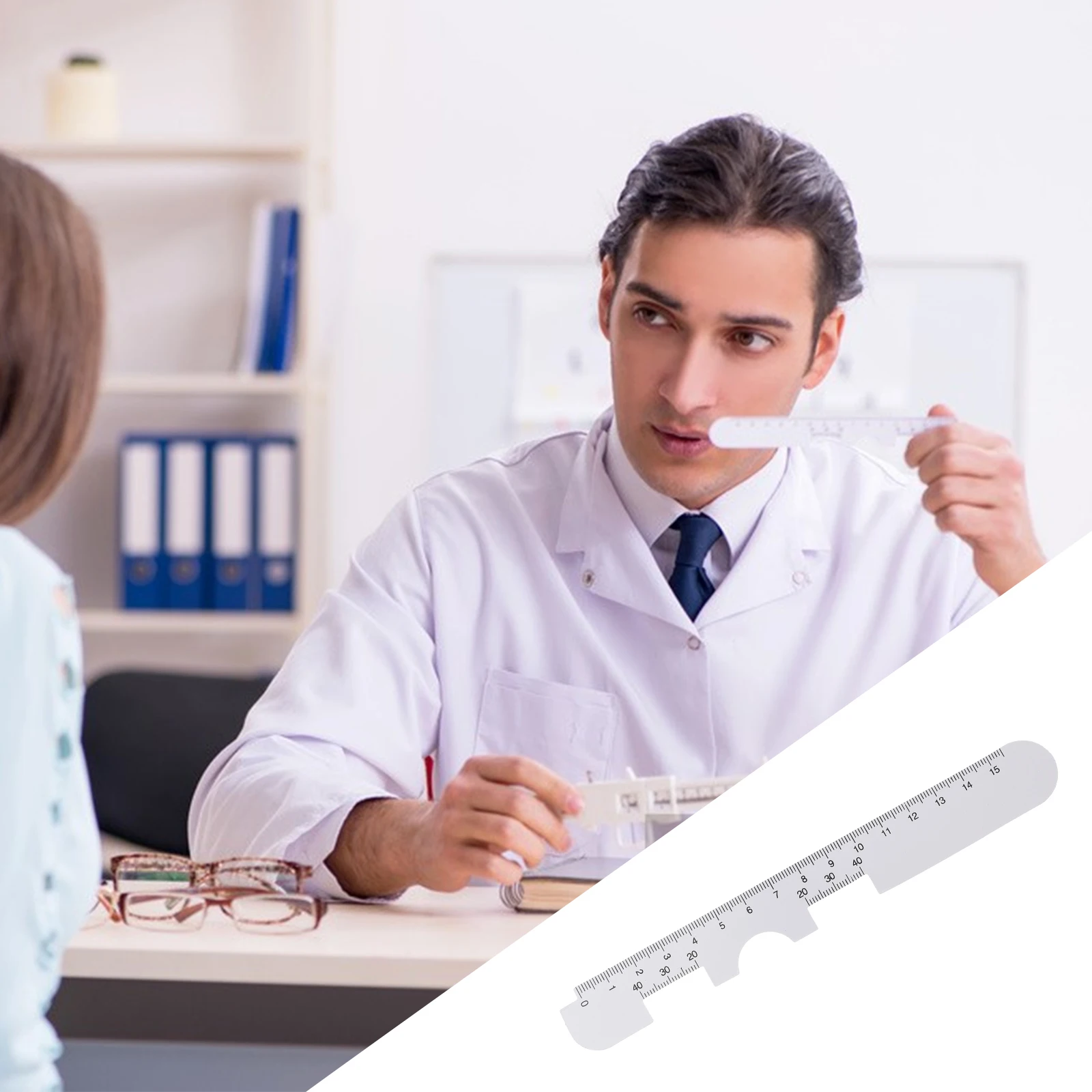 

10 Pieces Pupil Distance Ruler Plastic Optometry Tools Slide PD Sticks Glasses Measurement Hospital Supplies