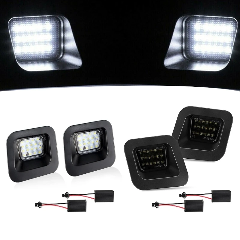 Error Free Canbus LED Car License Number Plate Light Compatible For Ram1500 2500 3500 Truck Pickup Tail  Accessories