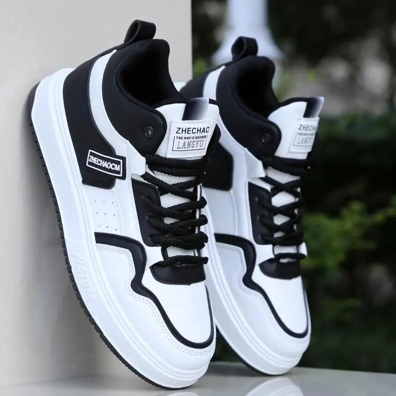 

Waterproof High-Top Men's Sneakers Spring Autumn New Style Thick Bottom Casual Shoes Sports Shoes Trendy Men's Footwear