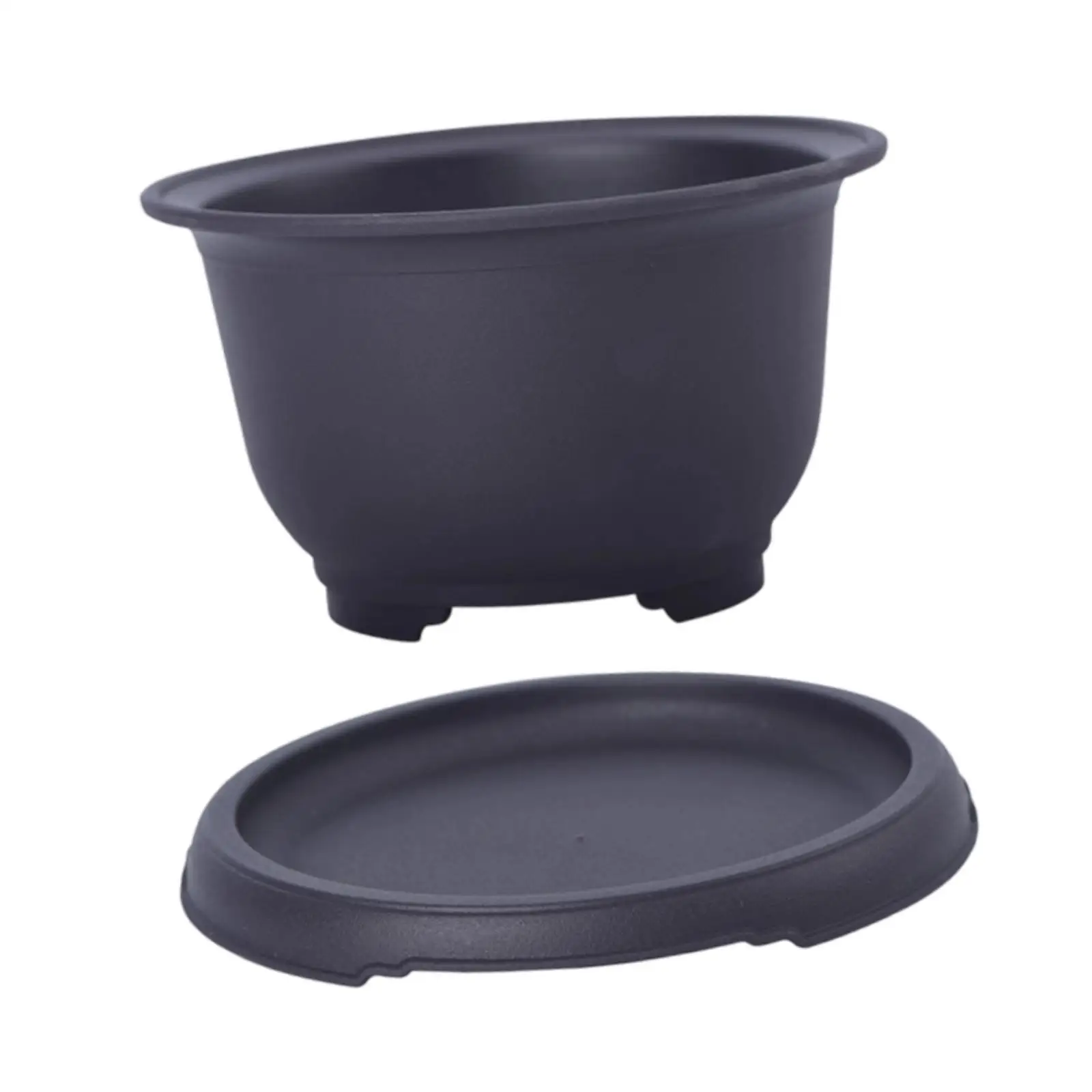 Training Pot with Humidity Tray Flowerpot Portable Outside Desk Container