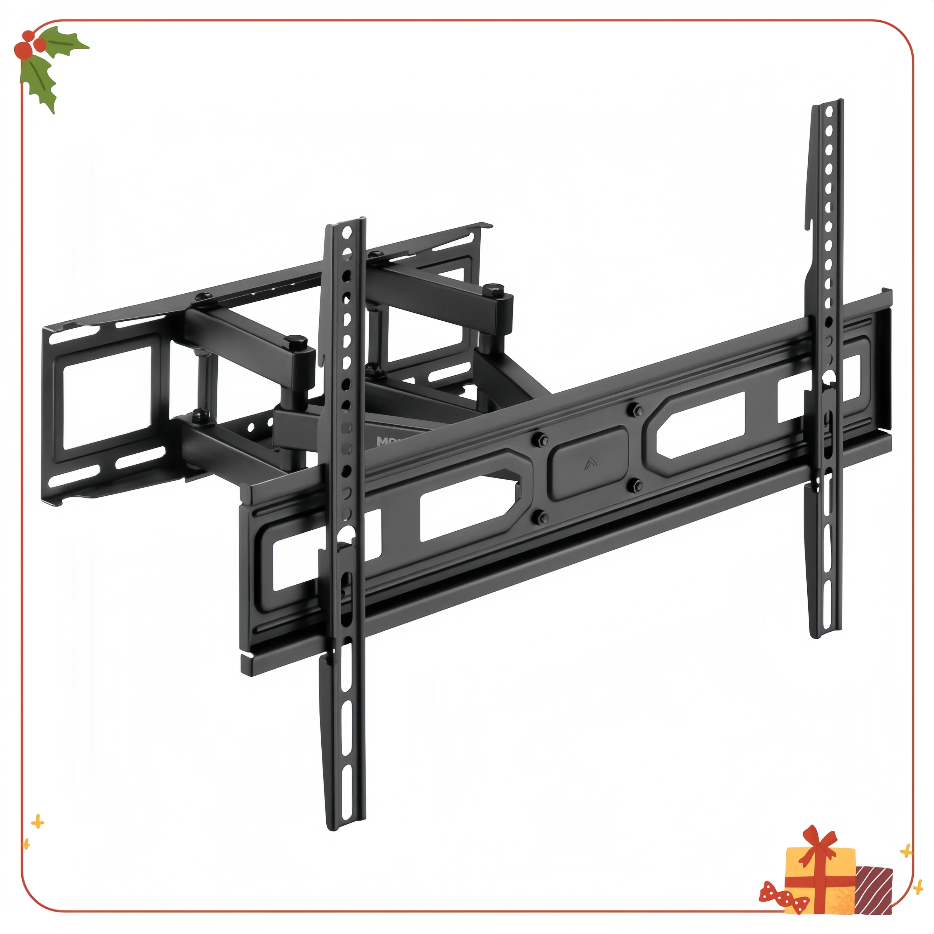 Parete TV Full Motion, adatta a TV da 37" a 80", capacità 88 libbre, estensione 14".