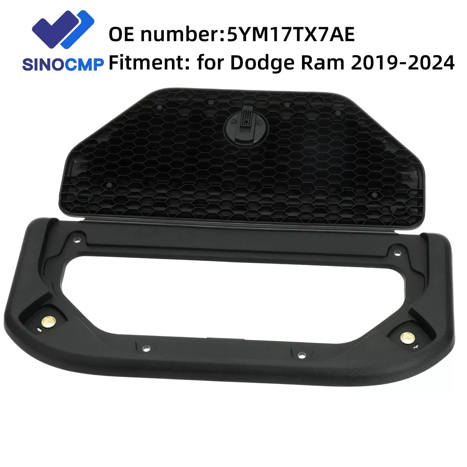 

5YM17TX7AE New Plastic Storage box lid for 2019-2024 Dodge Ram Part