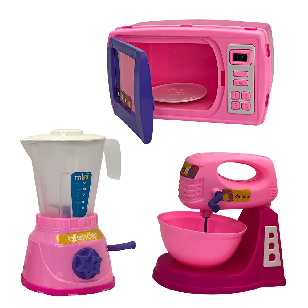 Children's Mini Confectionery Kit with Blender, Mixer and Microwave