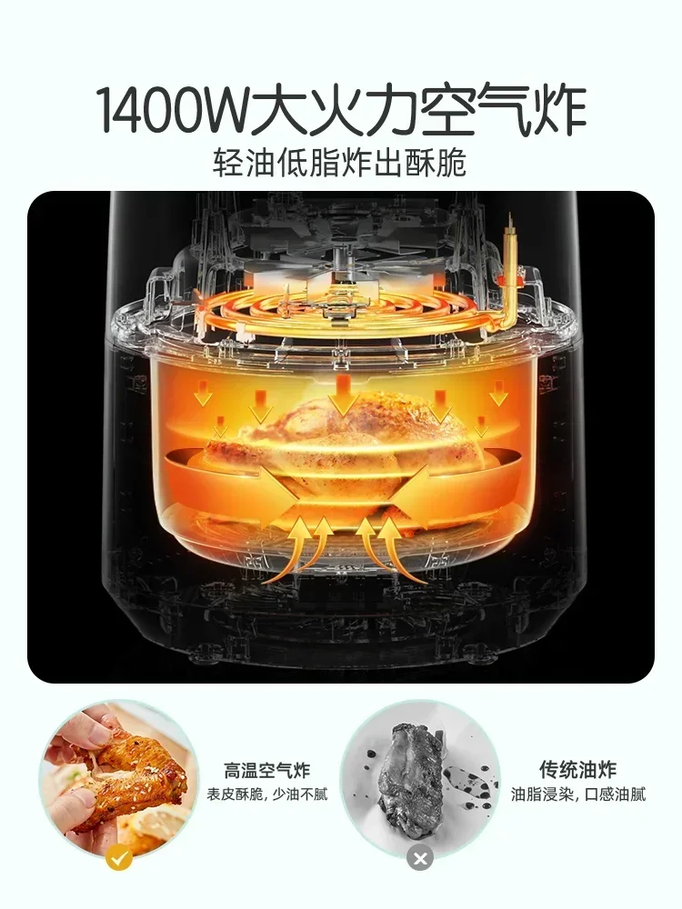 Little Bear Air Fryer Home ใหม่ความจุขนาดใหญ่อัจฉริยะ Air Fryer เตาอบอัตโนมัติเต็มรูปแบบอเนกประสงค์