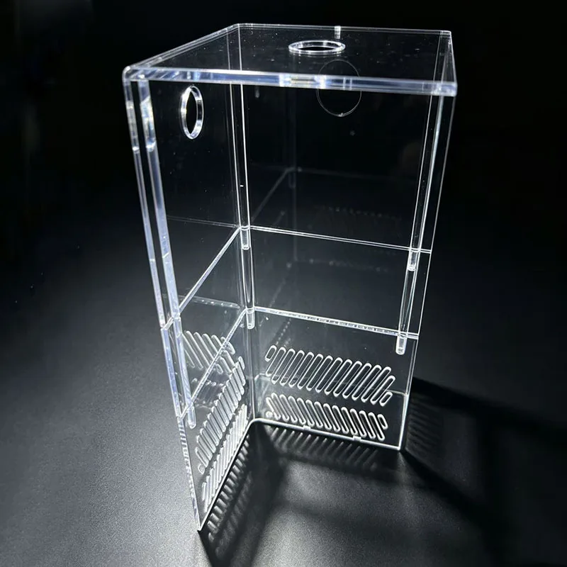 Splicable Acrylic Water Pump Compartment Stackable Filter Box for All Kinds of Pumps with Filter Grille