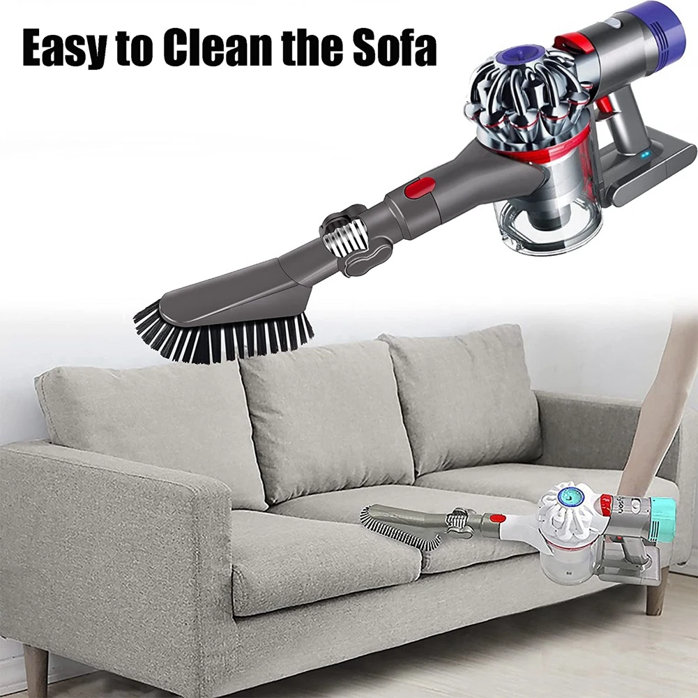 Escova superior do bocal para dyson, compatível com v7, v8, v10, v11, v15, limpeza superior, ângulo de 180 graus