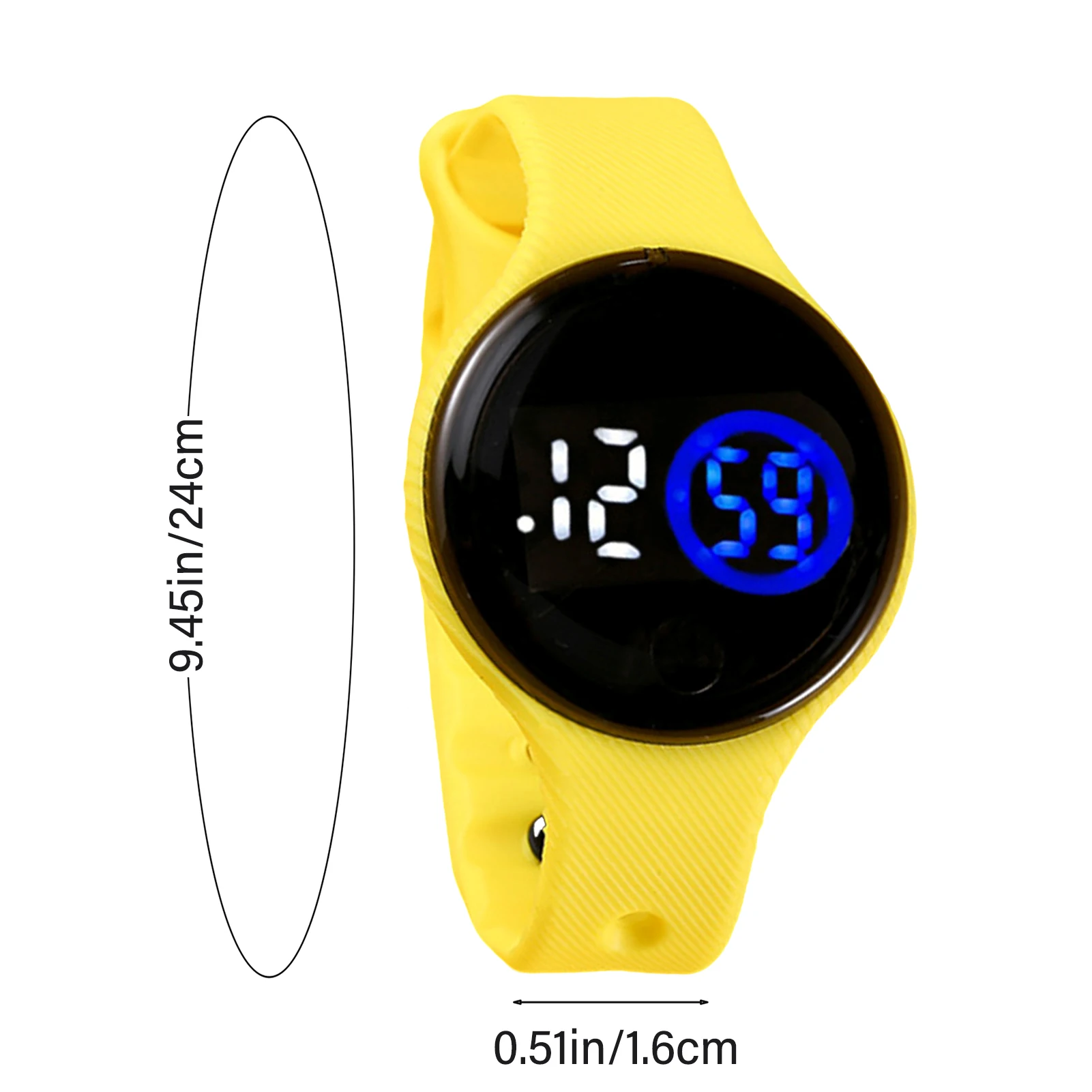 Fashion LED Electronic Watch with Soft Strap Sports Watch Lightweight Digital Watch Gifts for Teen Girls and Boys