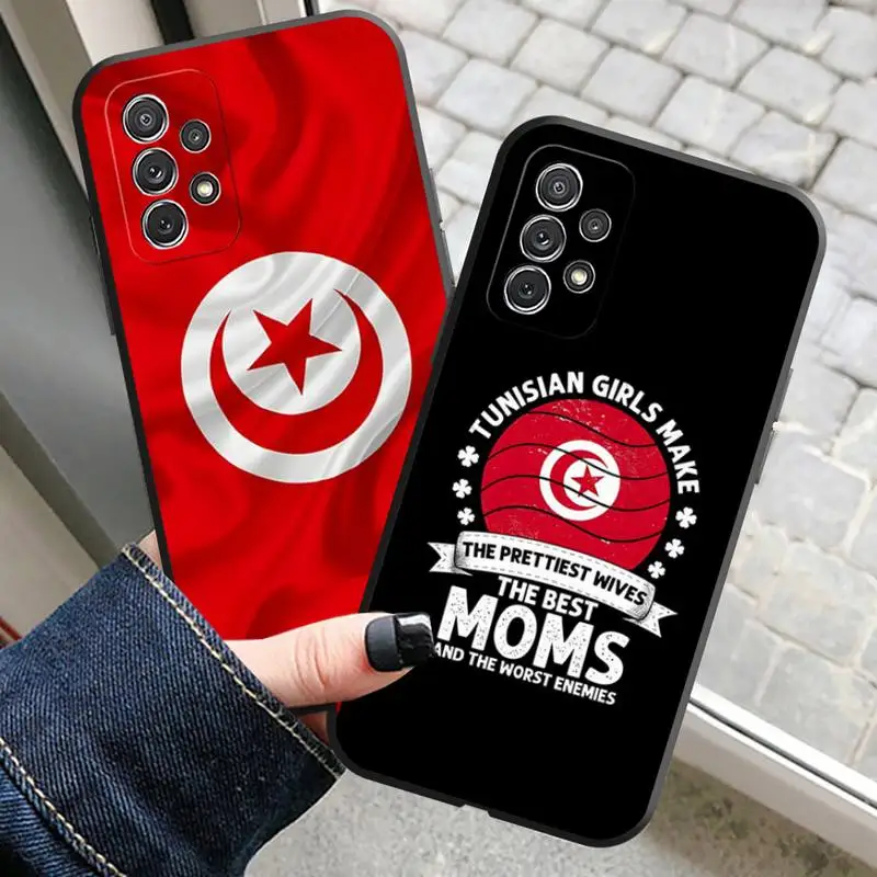 Tunisian Flag Phone Case For Samsung S20 Fe Lite S21 S30 Ultra S21Fe S10 S9 E Plus Macia Soft Silicone Cover