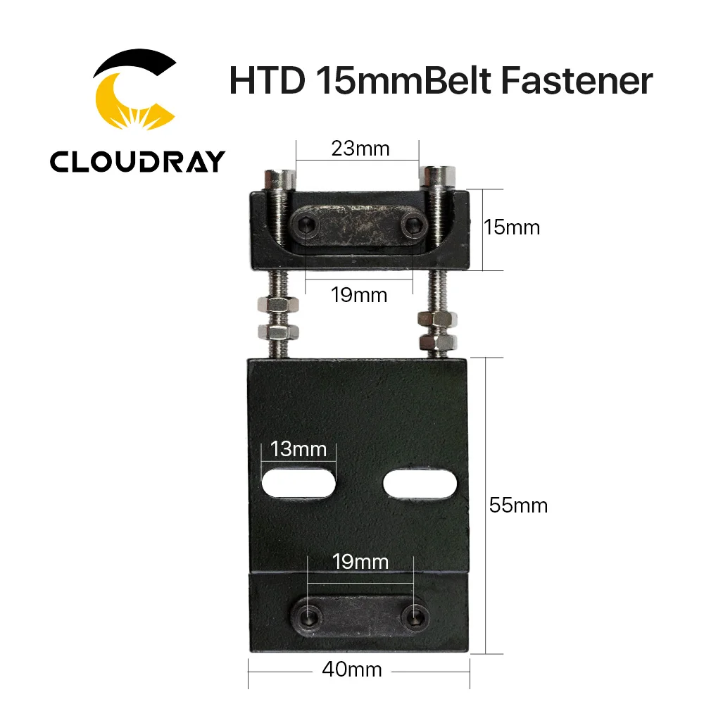 Cloudray Belt Fastener For Width 15MM Open-Ended Timing Belt Transmission Belts For X/Y Axis Hardware Tools Machine Parts