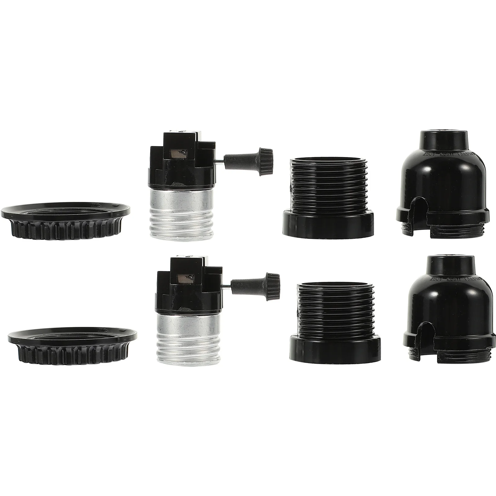 

2Pcs Lamp Socket E26 E27 Heat Resistant Bakelite Light Socket Replacement for DIY Pendant Lamps Kitchen Living Room