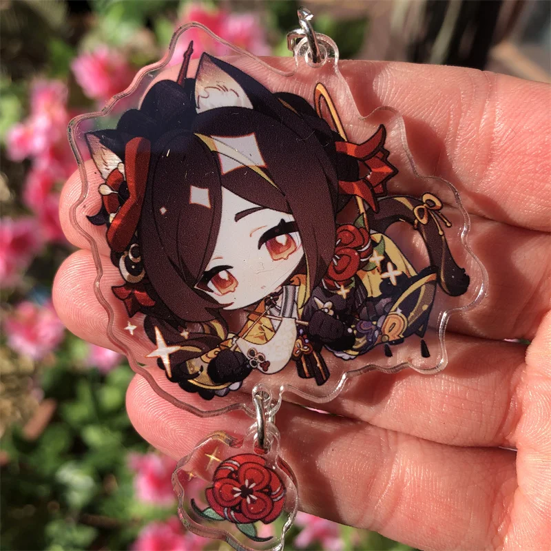 Jogo Genshin Impact Keychain, Xianyun, Jogos, Chiori, Chevreuse, Acessórios Anime, Pendant Prop, Emblema