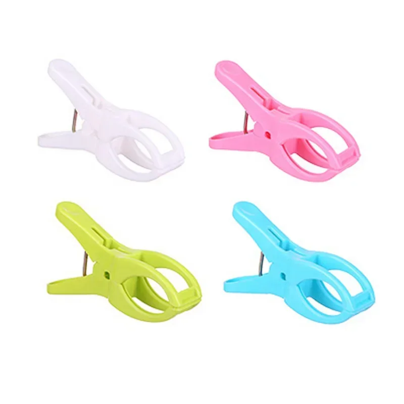 5Pcs/Set Beach Towel Clips Plastic Quilt Pegs for Laundry Sunbed Lounger Clothes Pegs Home Bathroom Organization