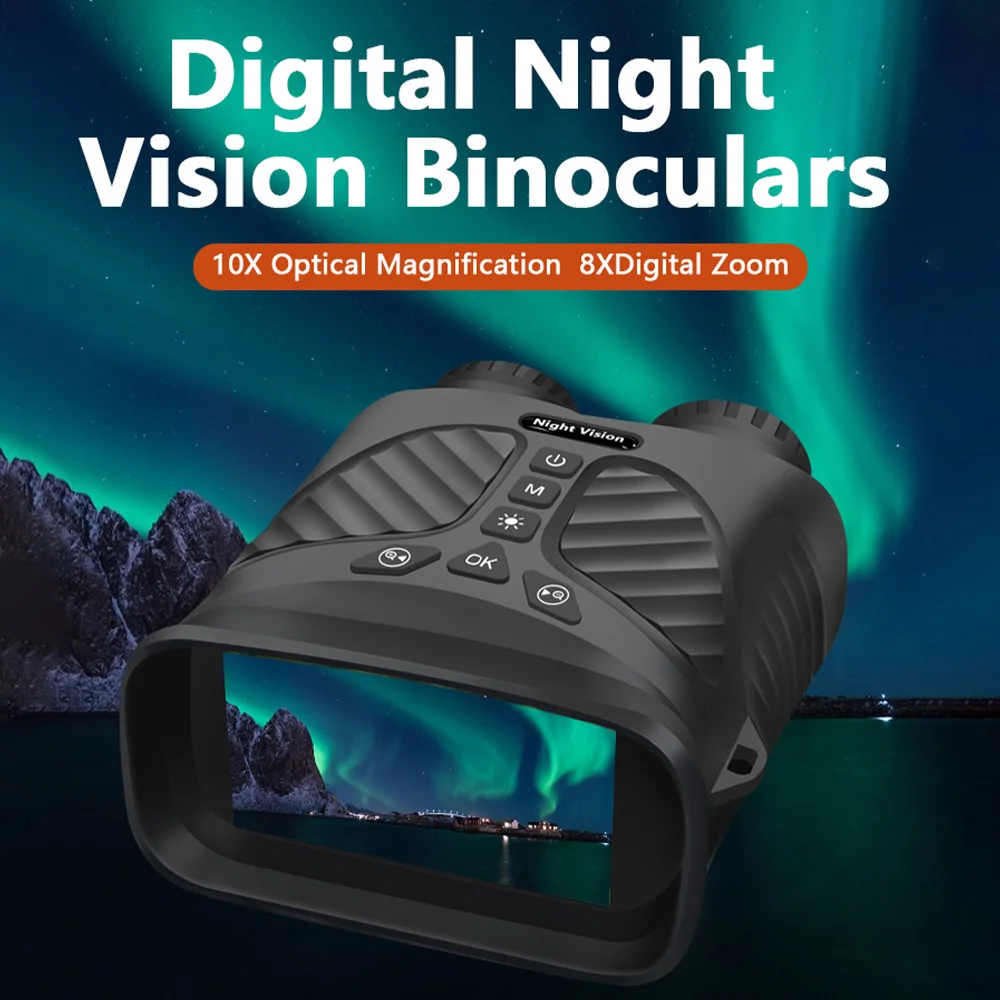 DT39 2,5K Infrarot-Digita-Nachtsicht-Fernglas-Teleskop mit 4-fach optischem 8-fachem Zoom, 300 m Entfernung bei Nacht für Jagdcamping – Detail 2