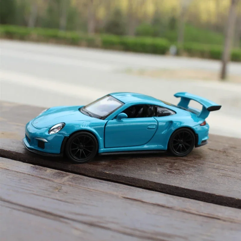 WELLY 1:36 2016 Porsche 911 GT3 RS Sports Car Pull Back Car Model  Metal Alloy Toy Car For Kid Gifts Collection BD36