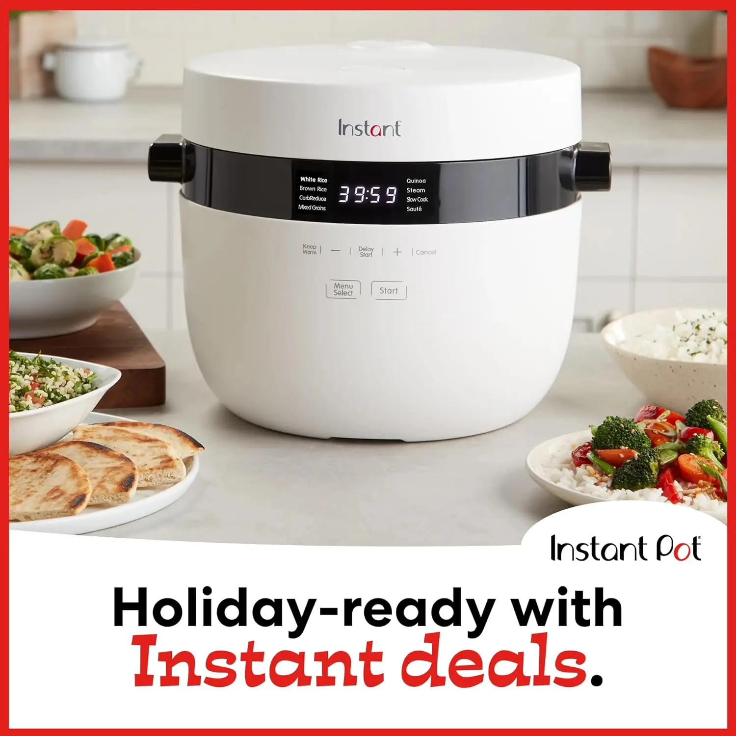 Rice and Grain Multi-Cooker with Carb Reducing Technology without Compromising Taste or Texture,Includes 8 Cooking Presets