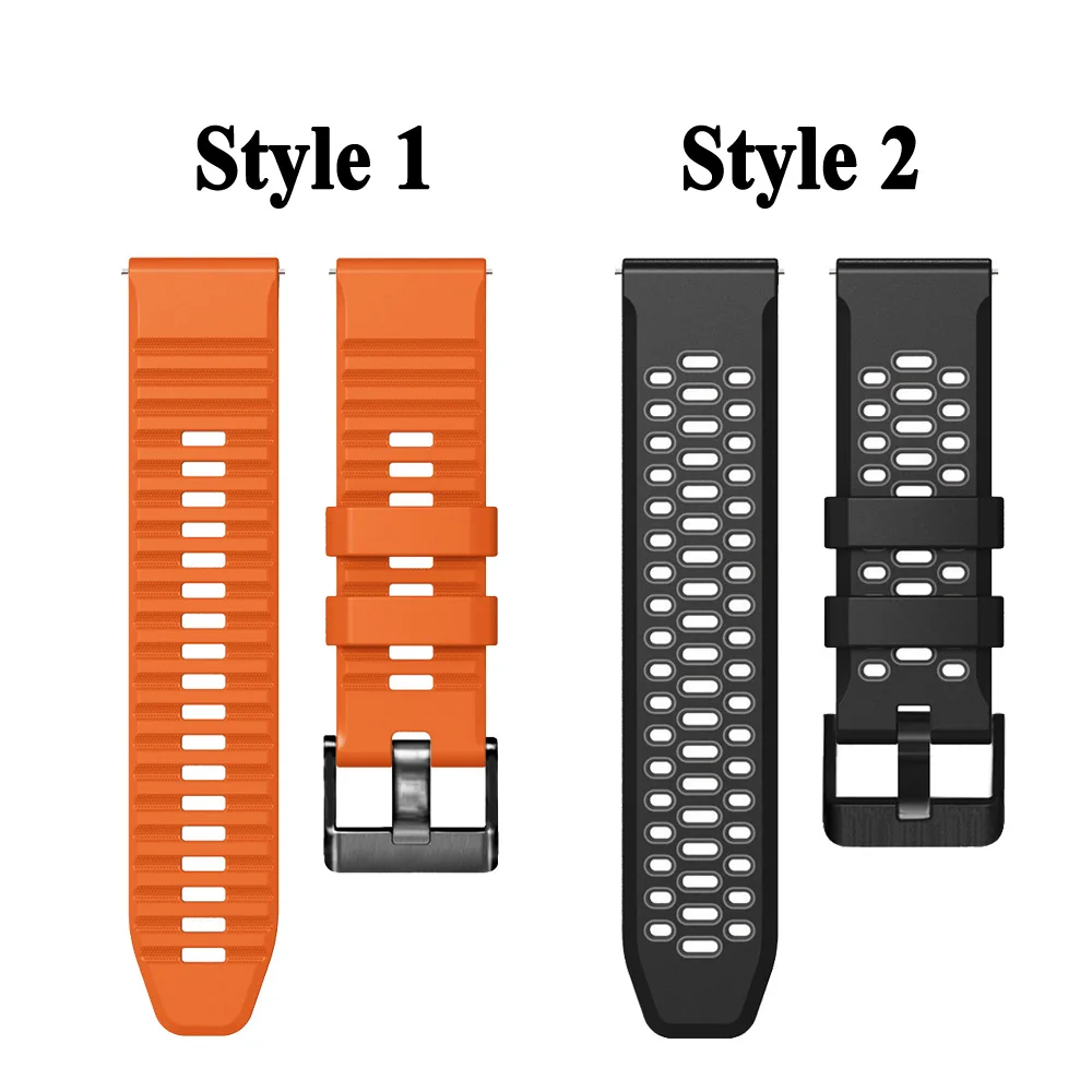 24mm Width Watch Strap For SUUNTO 9 Baro Bands Silicone Wristband For Suunto 7 D5 Spartan Sport Wrist HR Baro Bracelet Watchband