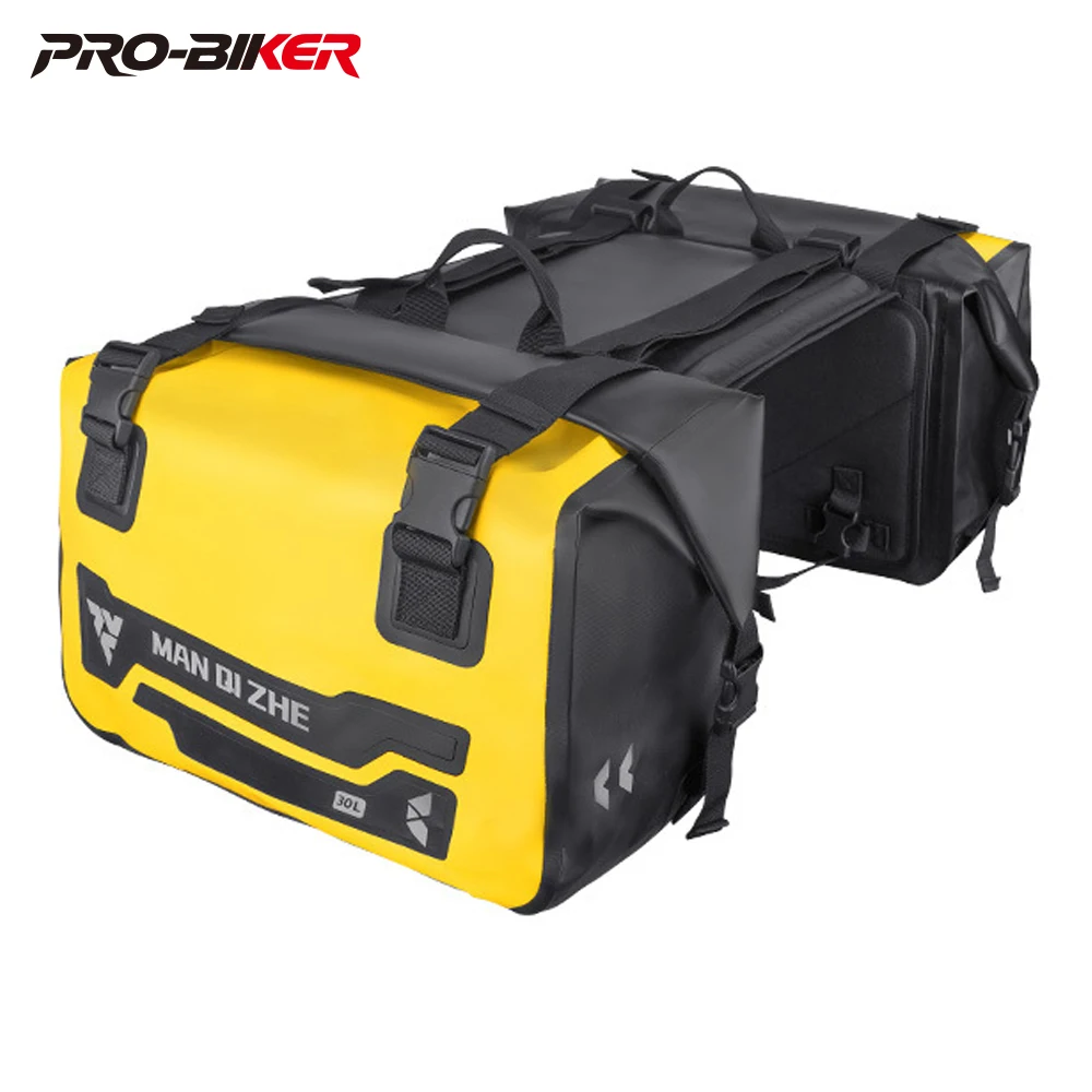 

Motorcycle Saddlebags Waterproof,large Space Rear Motorcycle Bag Reflective Sacoche Moto Wear Resistant Motorcycle Tail Bag