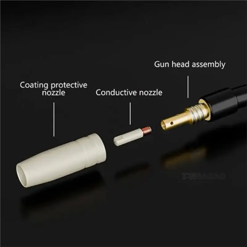 أطراف فوهة لحام Mig البديلة AA49 (طلاء غير لاصق)، 14 قطعة MB15 15AK MIG مجموعة ملحقات اللحام (. 030 "مطلي)