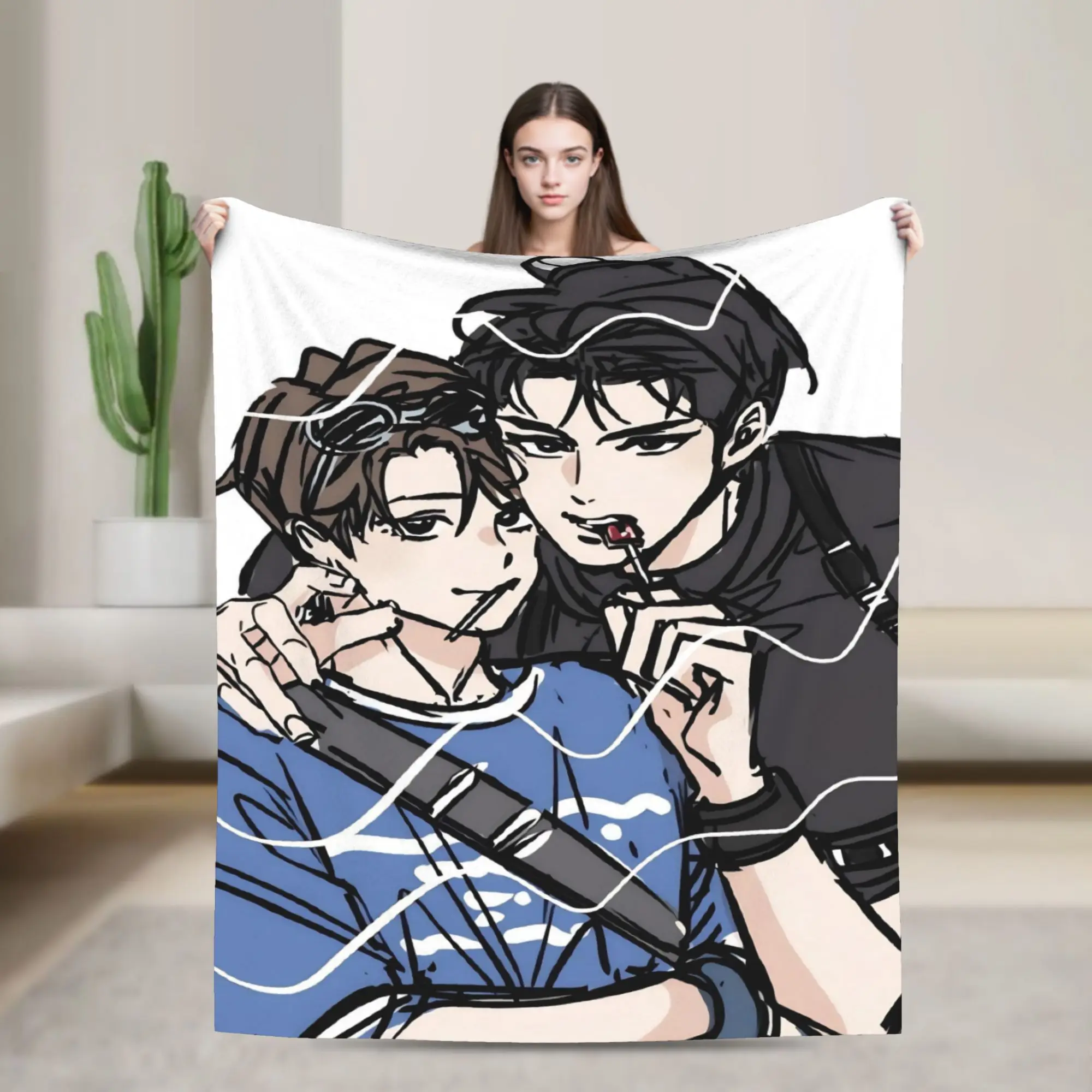 Super Soft Melting Point BL Throw Blanket Premium Flannel Fleece Lightweight  Bed Blanket Super Cozy Blankets All Season Use