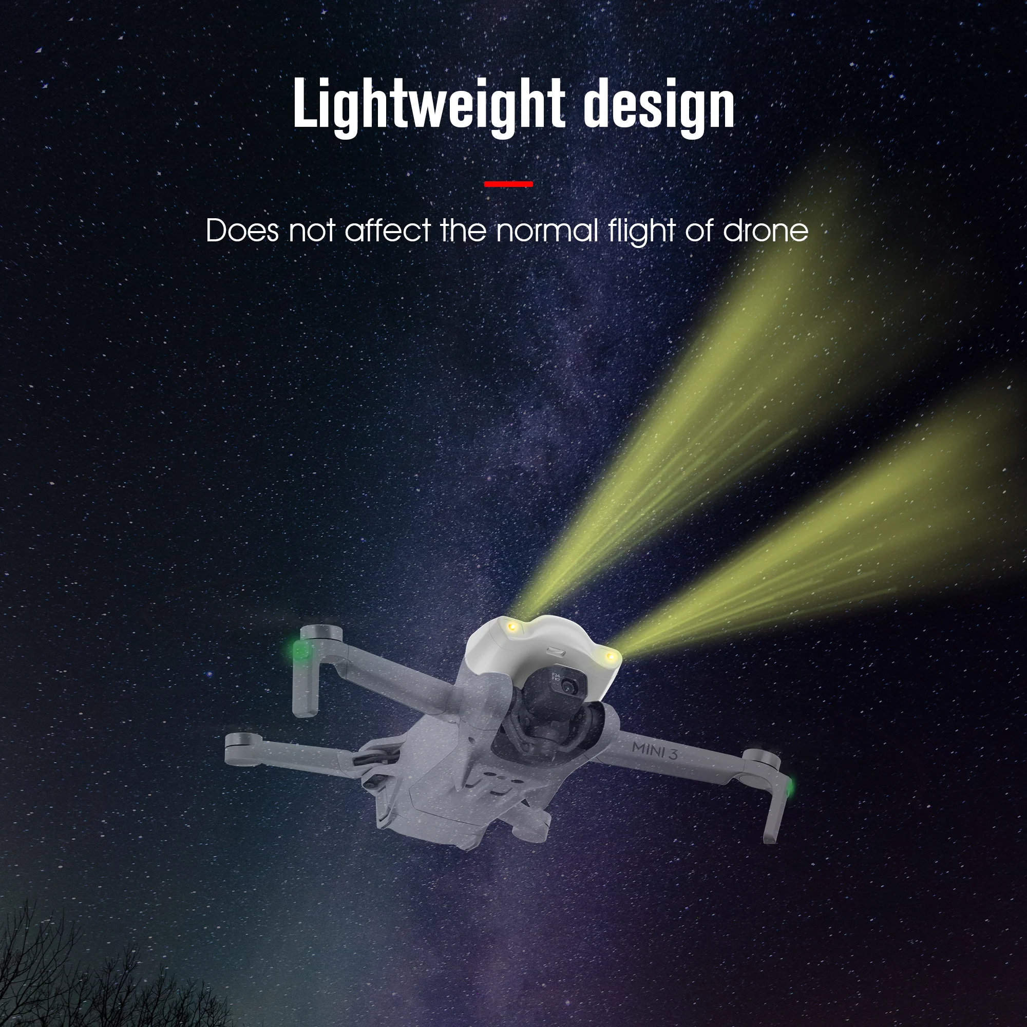 

Suitable for DJI mini 3 night navigation warning light Multiple light modes Drone accessories