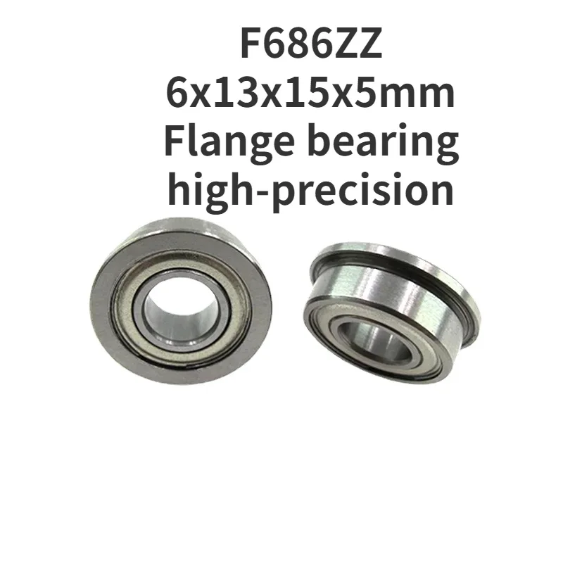 

F686ZZ Outer shoulder concave FLANGE bearing inner 6 outer 13-15 thickness 5mm mechanical motor bearing with flange bearing