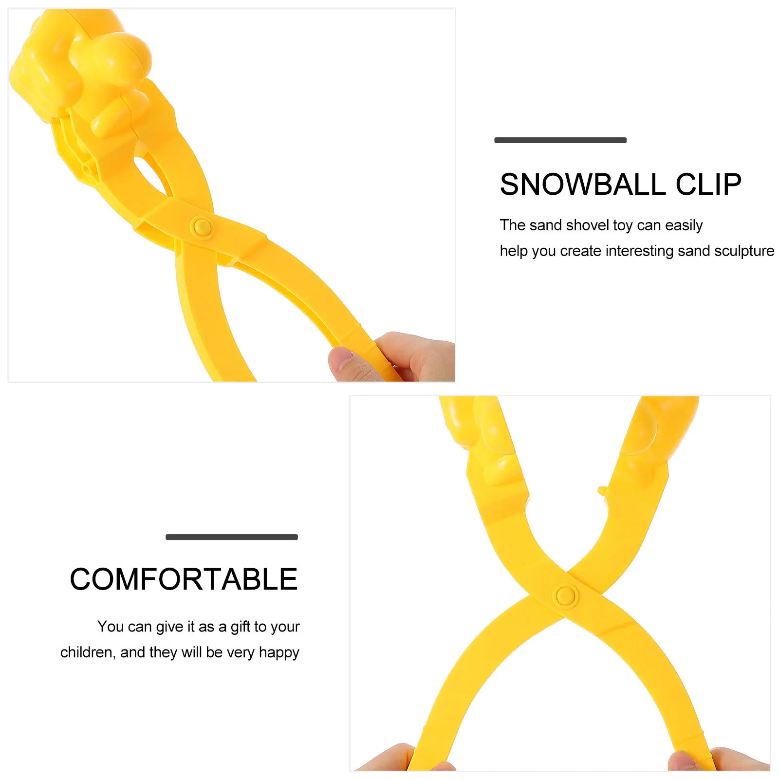 

1pc Clip High-Grade Plastic Winter Outdoor For Kids Family Snow Fighting Tool Mold Clamp Snow Balls Maker Playtime