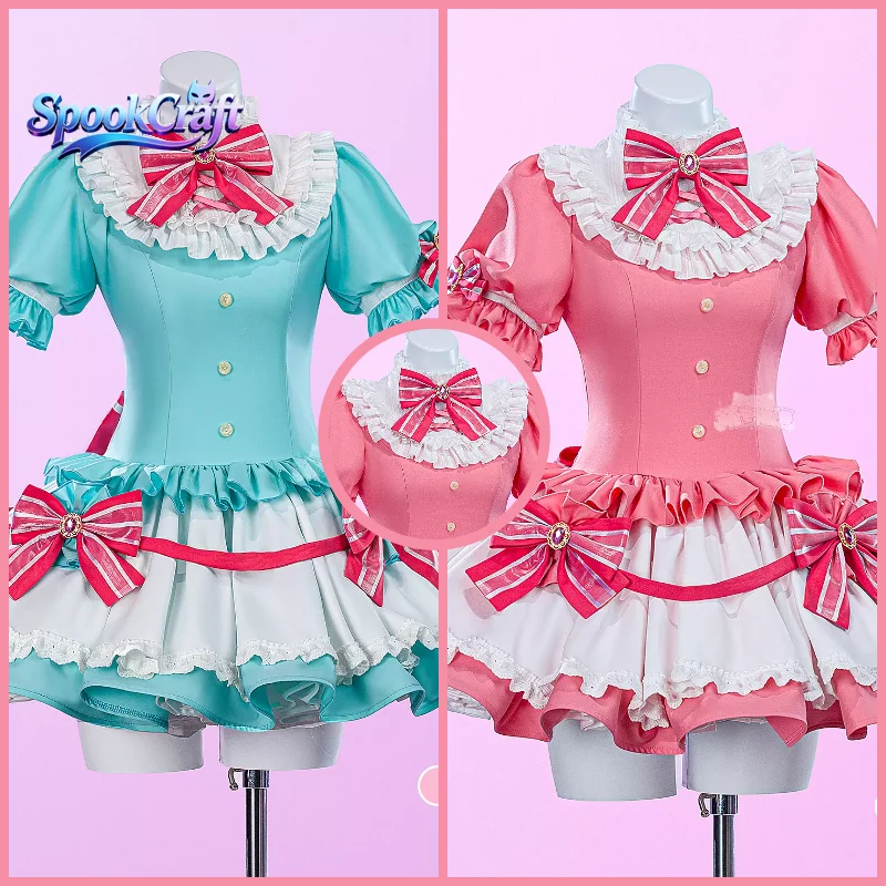 Anime Cosplay Pink - Aikatsu Cosplay Costume Aikatsu Dessert Restaurant
