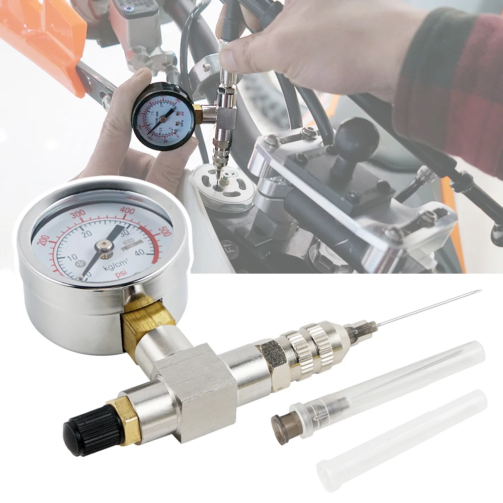 

350/600psi UTV Shock Absorber Nitrogen Fill Tool Pressure Gauge Needles Kit for Yamaha Rapator Polaris RZR Can-Am X3 Snowmobile