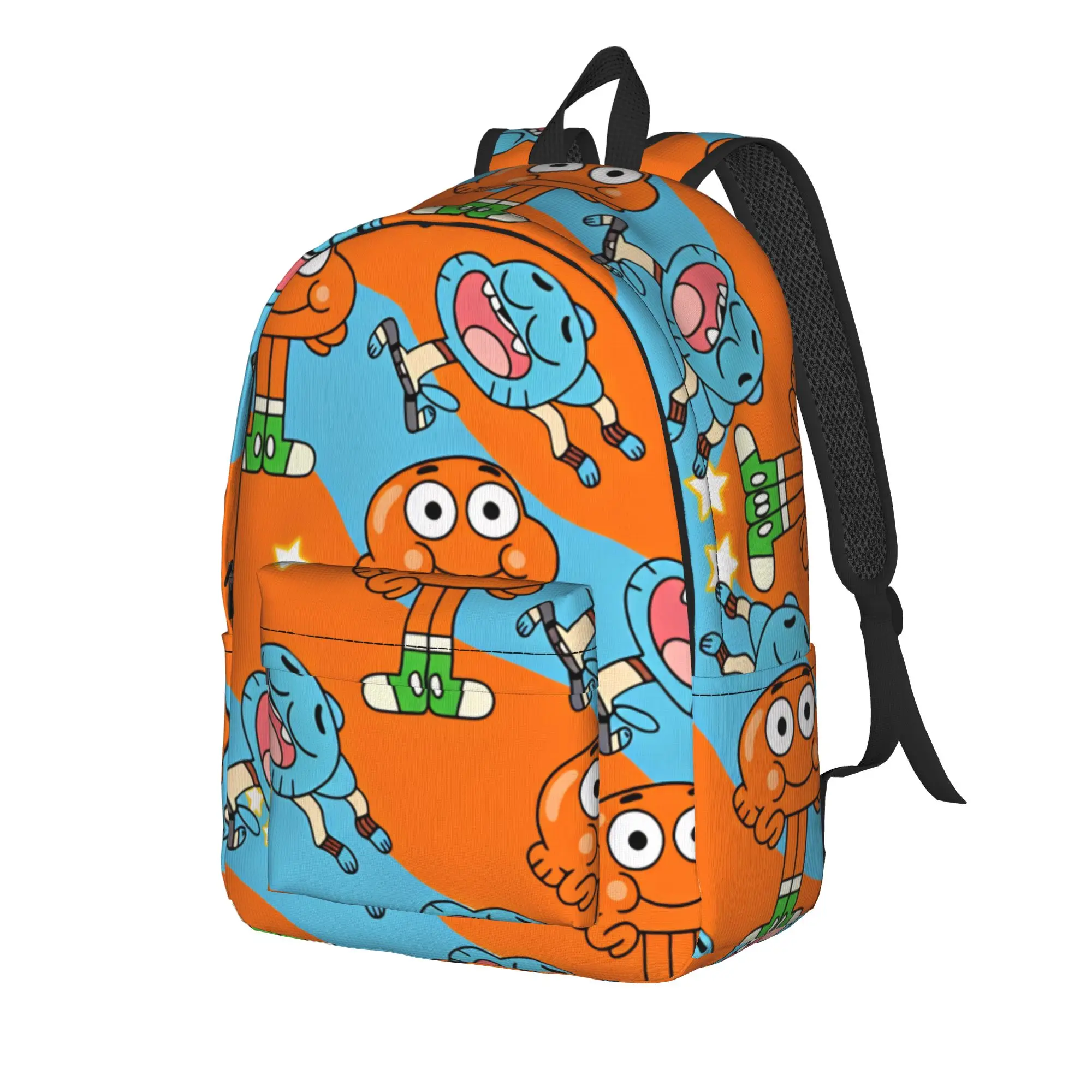 The Amazing World Of Gumball Darwin Swirl Backpack  Travel Backpacks Boy Girl Designer Durable School Bags Casual Rucksack