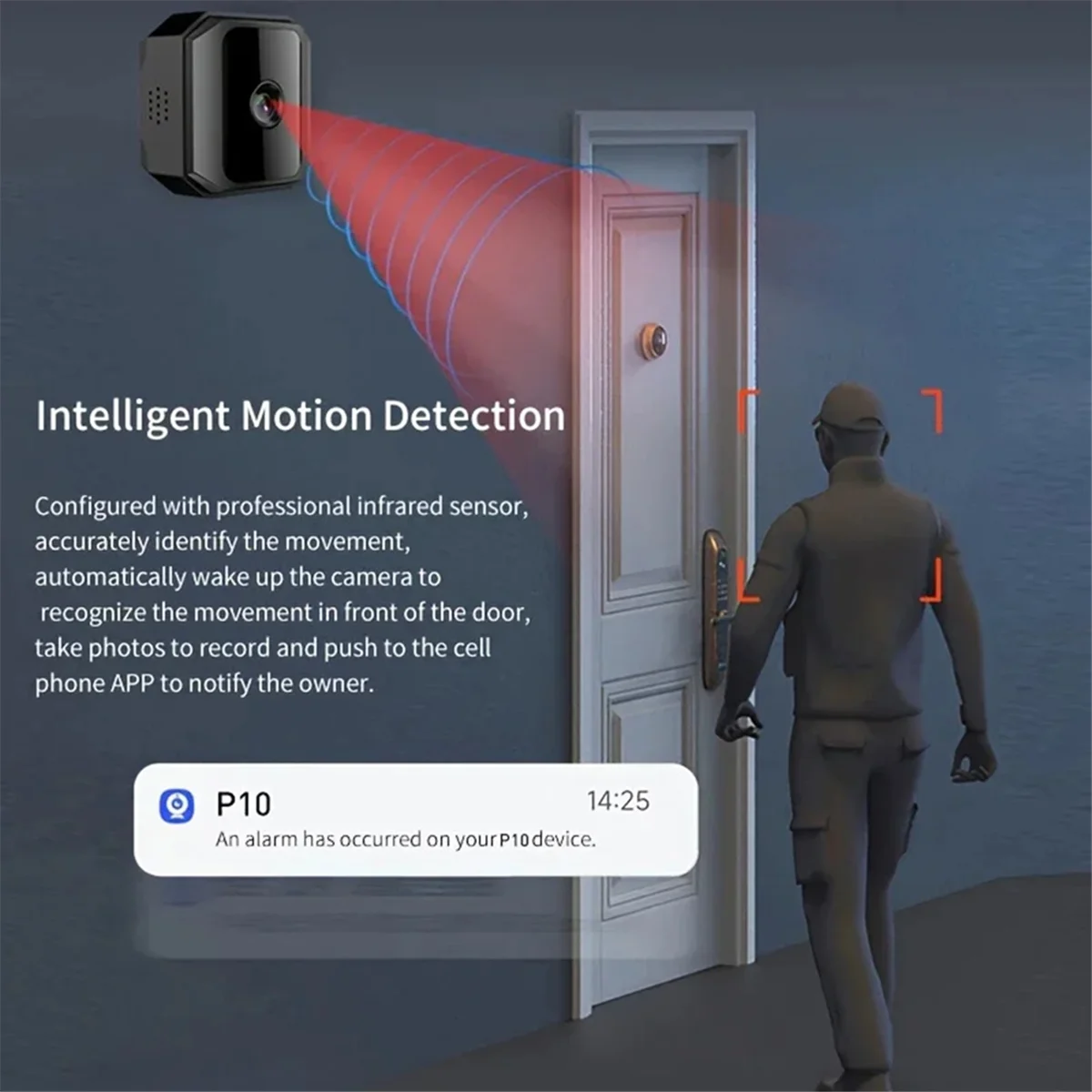 AS62 Mini Camera 1080 Hd Wireless Wifi Q9 Home Remote Monitor Plug in Punch Free Security Camera Version Camcorder New