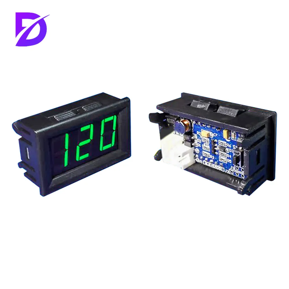 DC 5-120V 100A Mini Digital Current Voltage Amp Meter Ammeter Gauge with Hall Effect Sensor Transformer