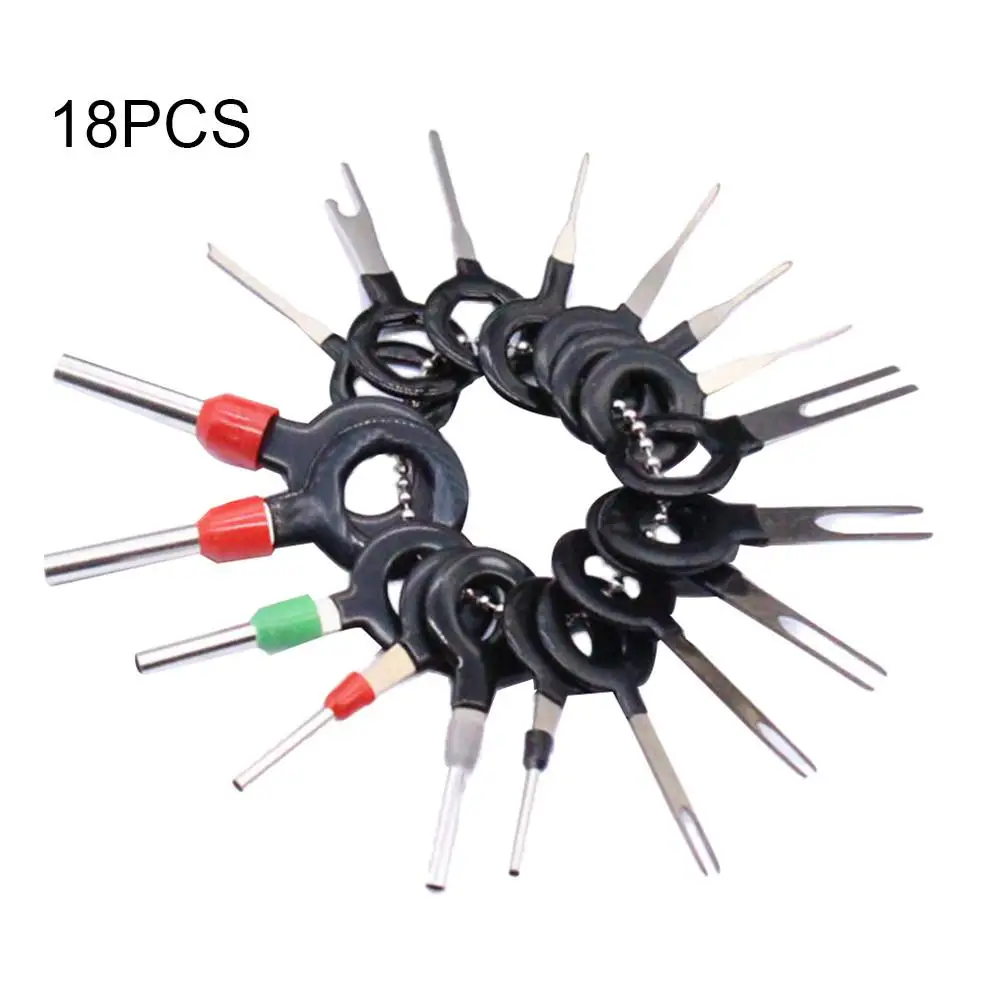 18Pcs Car Terminal Removal Repair Tools Electrical Wiring Crimp Connector Pin for Volkswagen VW Polo  t4 t5 golf 4 golf 7 vw Jet