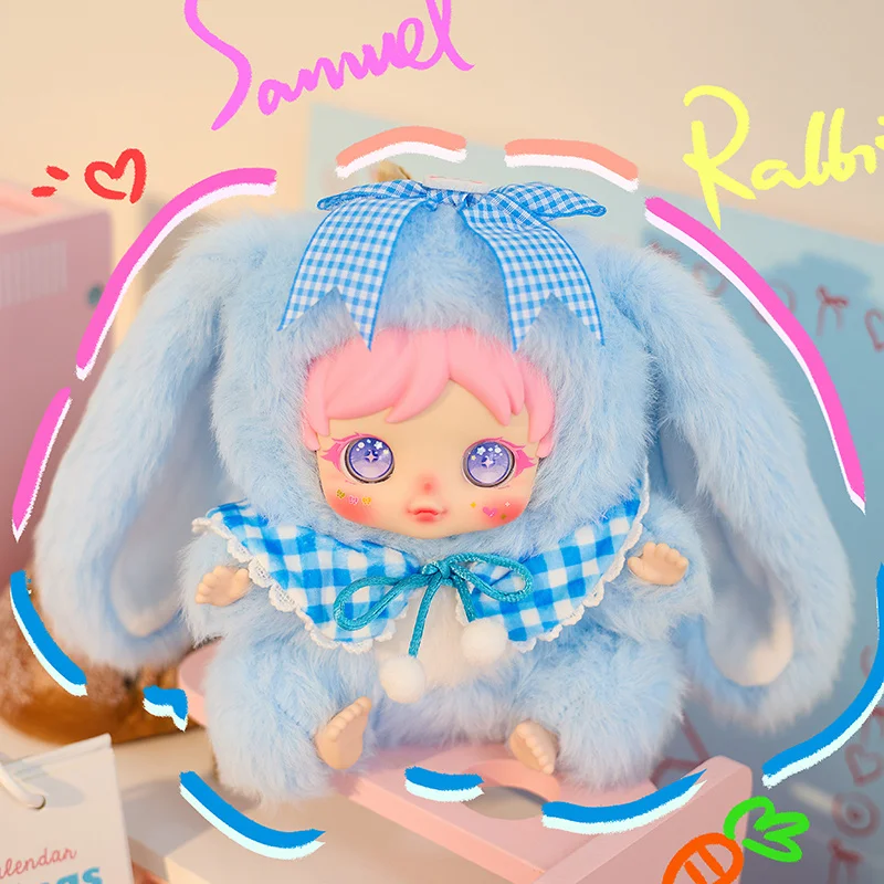 أصيلة ايمي رقيق الأرنب سلسلة صندوق أعمى لعبة عصرية لطيف أفخم دمية حقيبة سلسلة مفاتيح هدية سحرية للفتيات والنساء