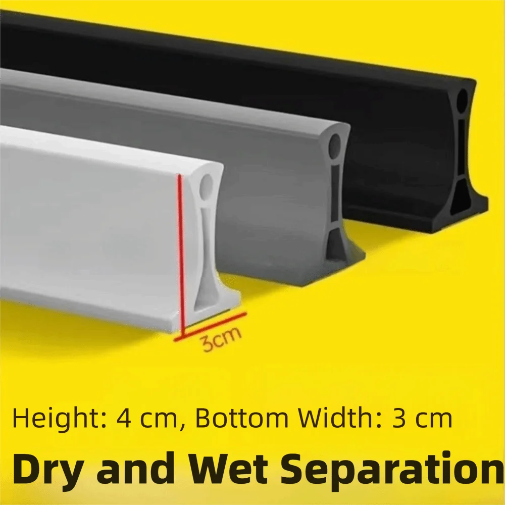 

100 см водяная плотина для душа, складная конструкция, пробка для душа без завитков, барьер, система хранения влажной и сухой воды